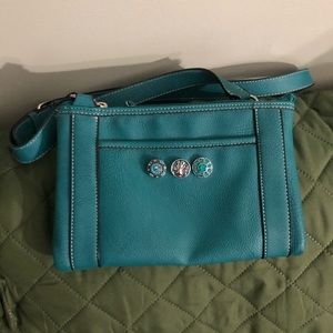 Gingersnap Teal Crossbody